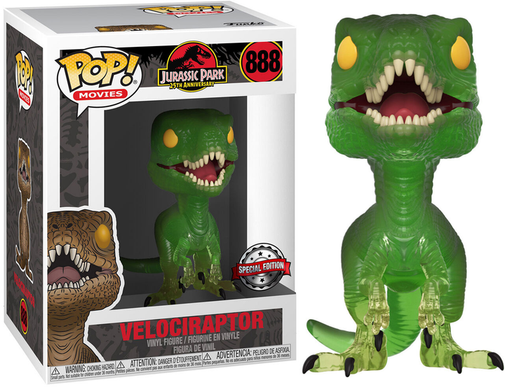 Zestaw prezentowy Funko Pop! & Tee Jurassic Park Velociraptor Exclusive Figurka 9 cm + Koszulka Rozmiar XL (889698476317) - obraz 2