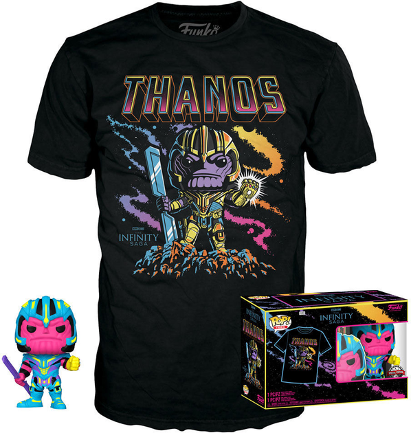 Подарунковий набір Funko Pop! & Tee Marvel Infinity Saga Thanos Exclusive Фігурка 9 см + Футболка Розмір M (889698636018) - зображення 2