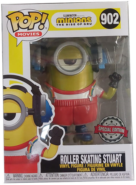 Подарунковий набір Funko Pop! & Tee Minions Roller Skating Stuart Metallic Exclusive Фігурка + Футболка Розмір XL (889698484329) - зображення 2