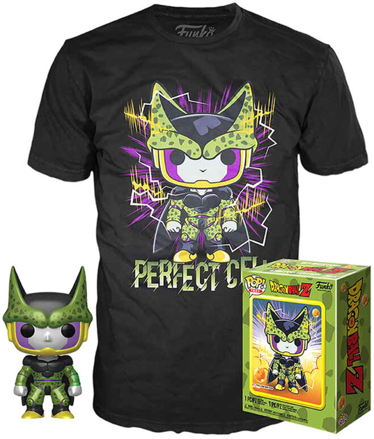 Zestaw prezentowy Funko Pop! & Tee Dragon Ball Z Perfect Cell Exclusive Figurka 9 cm + Koszulka Rozmiar M (889698435253) - obraz 1