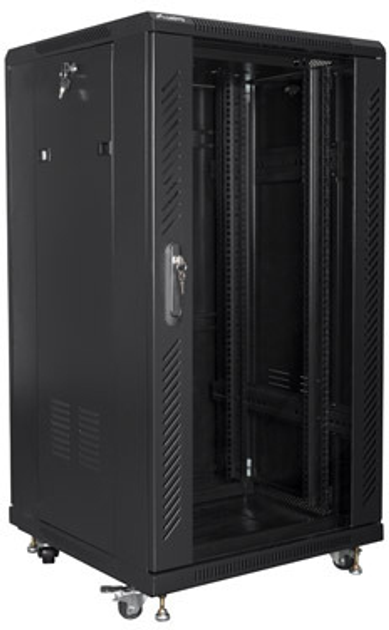 Szafa serwerowa Lanberg 19" 22U 600x600 Black (FF01-6622-12B) - obraz 3