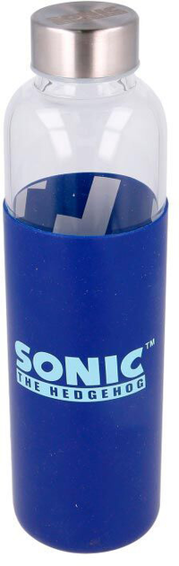 Пляшка скляна Stor Sonic The Hedgehog у силіконовому чохлі 585 мл (8412497004935) - зображення 3