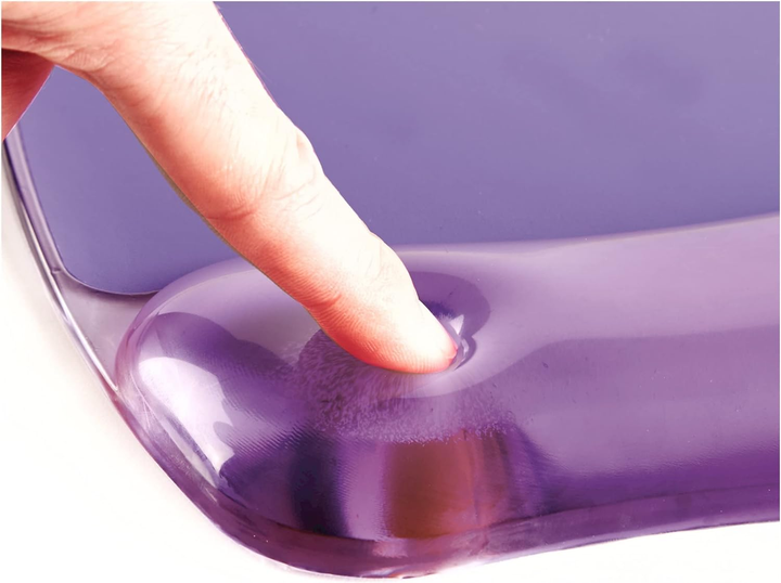 Підкладка під зап'ястя Fellowes Crystal Mouse & Wrist Pad Gel Purple (77511914416)  - зображення 3