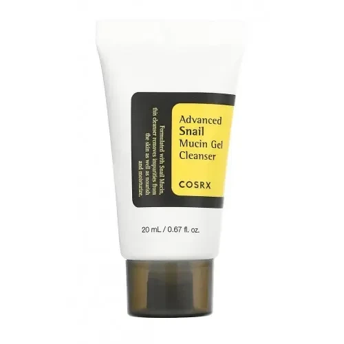 Гель-мініатюра для вмивання з муцином равлика Cosrx Advanced Snail Mucin Gel Cleanser 20 мл - Фото 1 Гель-мініатюра для вмивання з муцином равлика Cosrx Advanced Snail Mucin Gel Cleanser 20 мл - зображення 1