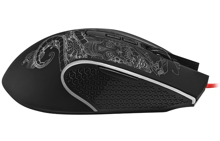 Проводная игровая мышка Defender Venom GM-640L USB 8кн 3200dpi RGB Black (52640) - Фото 4 Проводная игровая мышка Defender Venom GM-640L USB 8кн 3200dpi RGB Black (52640) - изображение 4