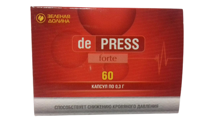 De PRESS forte Зелена долина для снижения давления 60 капсул - изображение 2