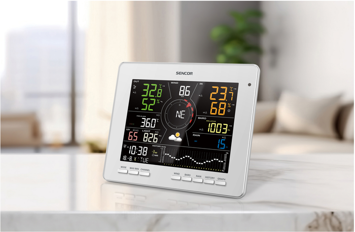 Метеостанция Sencor SWS16600WiFi белый - изображение 3