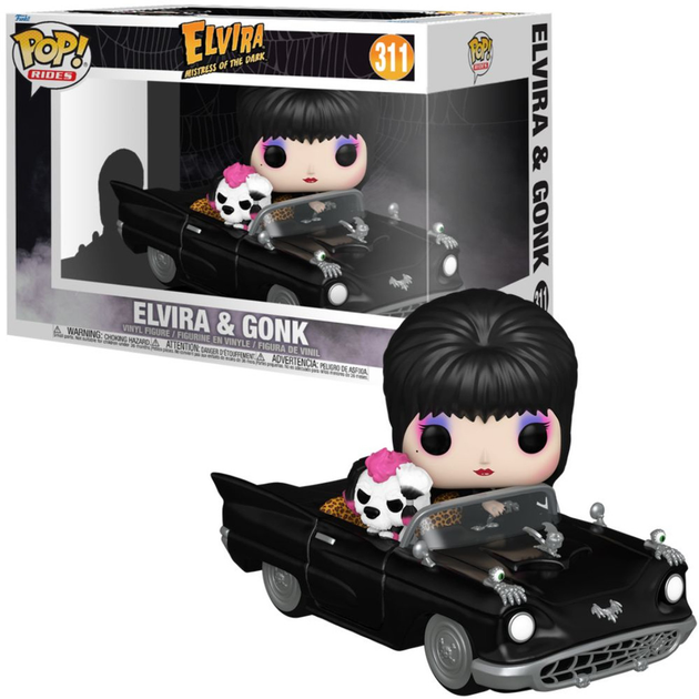 Figurka Funko Pop! Rides Deluxe Elvira Mistress of the Dark Elvira & Gonk 9 cm (889698806930) - obraz 2