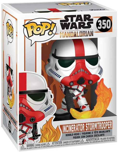 Фігурка Funko Pop! Star Wars Mandalorian Incinerator Stormtrooper 9 см (889698455428) - зображення 1