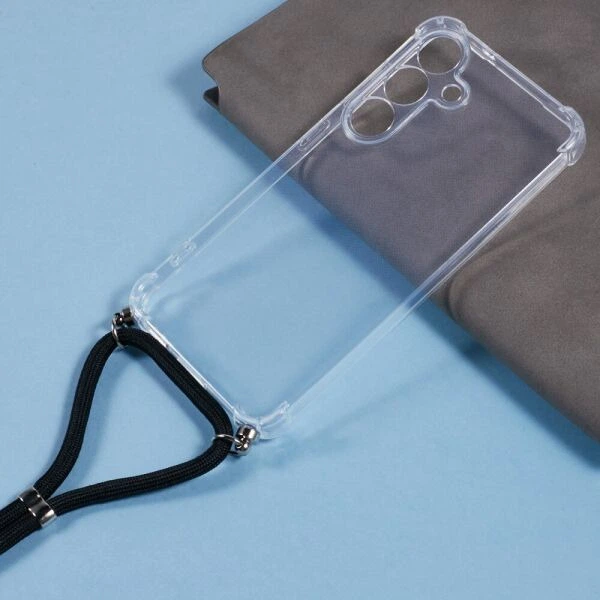 Захисний чохол UniCase AirBag with Strap для Samsung Galaxy S25 (S931) - Transparent - изображение 3