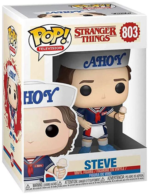 Figurka Funko Pop! Stranger Things 3 Steve with Hat and Ice Cream 9 cm (889698385350) - obraz 1