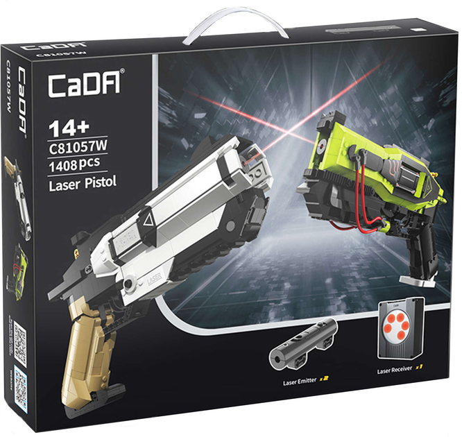 Klocki konstrukcyjne CaDa C81057W Laser Pistol 1408 szt (6948061929493) - obraz 1