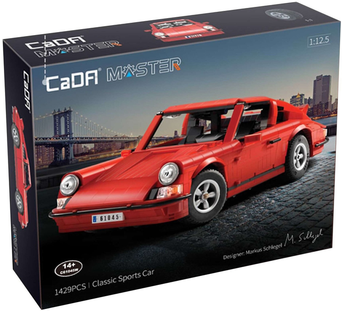 Klocki konstrukcyjne CaDa Master C61045W Classic sports car 1429 szt (6948061925693) - obraz 1