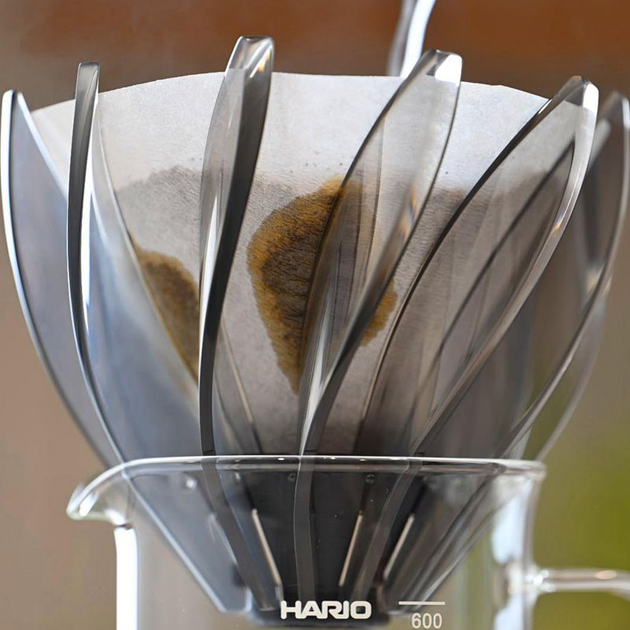 Пуровер Hario Suiren V60 пластиковий Чорний (4977642031371) - зображення 7