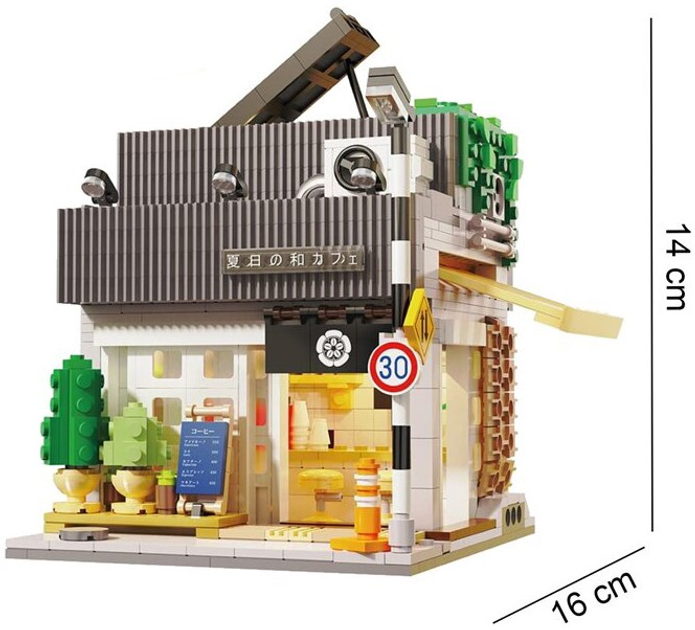 Klocki konstrukcyjne CaDa C66007W Japanese Summer Coffee Shop 1116 szt (6948061927819) - obraz 6