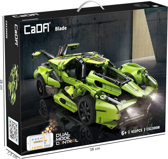 Klocki konstrukcyjne CaDa C51306W Pojazd Blade zdalnie sterowany 432 szt (6948061929219) - obraz 13