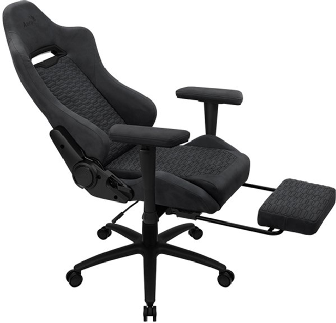 Fotel gamingowy Aerocool ROYAL AeroSuede Slate Grey (AEROROYAL-SLATE-GREY) - obraz 6