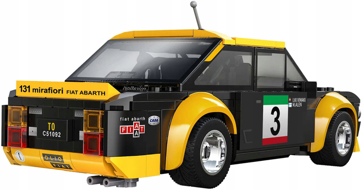 Klocki konstrukcyjne CaDa C51092W Fiat Abarth 131 zdalnie sterowany 216 szt (6948061930017) - obraz 5