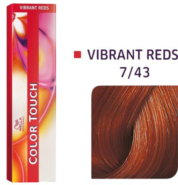 Farba do włosów Wella Professionals Color Touch Vibrant Reds 7/43 bez amoniaku 60 ml (8005610527710) - obraz 1