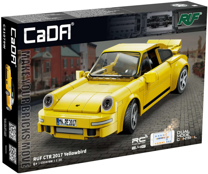 Конструктор CaDa C51079W RUF CTR 2017 Yellowbird на дистанційному управлінні 222 елементи (6948061929318) - зображення 1