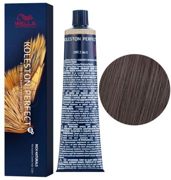 Farba do włosów Wella Professionals Koleston Perfect Me+ Rich Naturals 5/18 Jasnobrązowa trwała 60 ml (4064666325767) - obraz 3