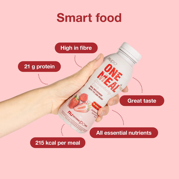 Шейк Nupo One Meal+Prime Strawberry Love 12 x 330 мл (5715667490006) - зображення 3