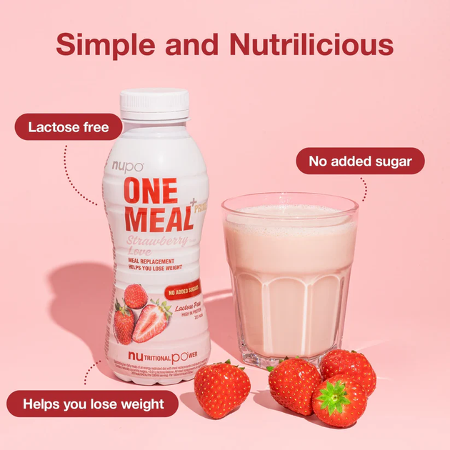 Шейк Nupo One Meal+Prime Strawberry Love 12 x 330 мл (5715667490006) - зображення 4