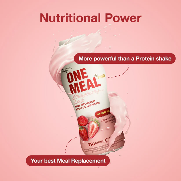 Шейк Nupo One Meal+Prime Strawberry Love 12 x 330 мл (5715667490006) - зображення 5