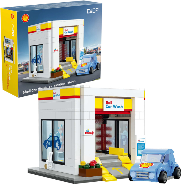 Конструктор CaDa C66030W Shell Car Wash 294 елементи (6948061930260) - зображення 2