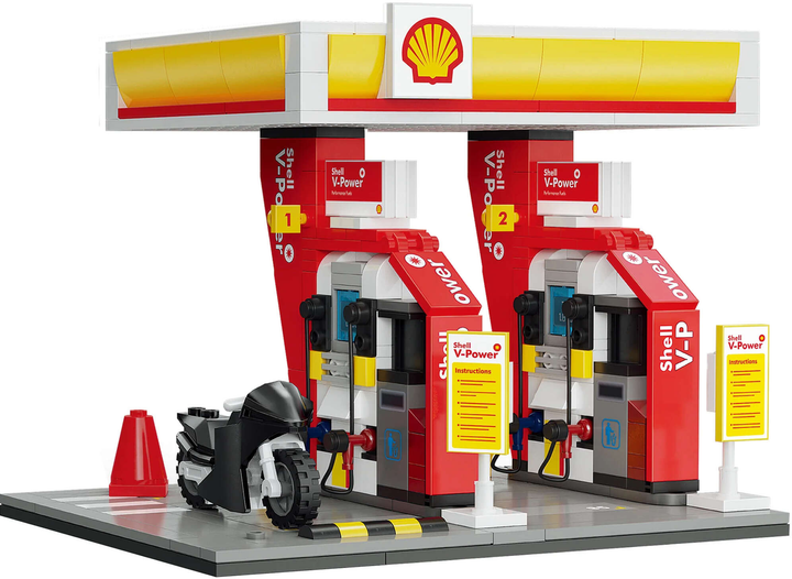 Klocki konstrukcyjne CaDa C66028W Stacja paliw Shell Retail Station 305 szt (6948061930246) - obraz 3