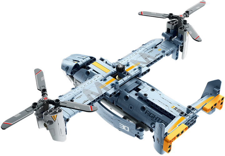 Klocki konstrukcyjne iM.Master 6830 Samolot transportowy Osprey 346 szt (6973676041155) - obraz 3
