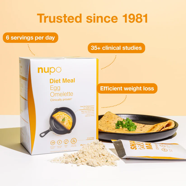 Страва Nupo Diet Meal Egg Omelette 10 порцій (5715667921012) - зображення 3