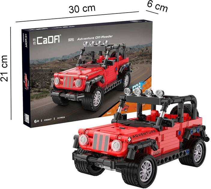 Klocki konstrukcyjne CaDa C52027W Adventure Off-Roader 317 szt (6948061927673) - obraz 4