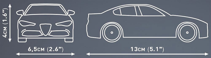 Klocki konstrukcyjne Cobi 24604 Alfa Romeo Giulia Quadrifoglio 90 szt (5902251246044) - obraz 4