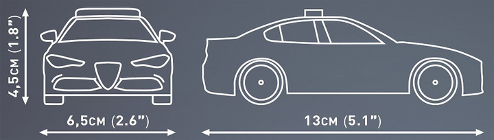 Конструктор Cobi 24606 Alfa Romeo Giulia Quadrifoglio Polizia 93 елементи (5902251246068) - зображення 4
