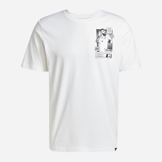 Футболка бавовняна довга чоловіча Adidas Messi Icon G T