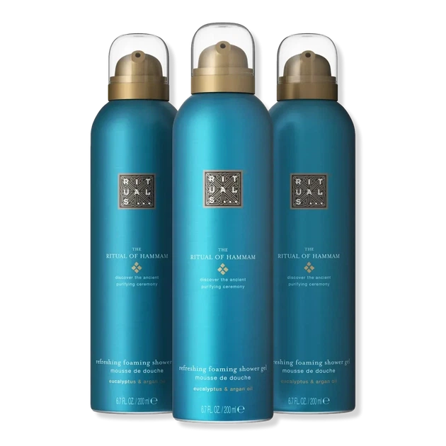 Набір Гель-пінки для душу Rituals The Ritual of Hammam Foaming Shower Gel 600 мл - Фото 2 Набір Гель-пінки для душу Rituals The Ritual of Hammam Foaming Shower Gel 600 мл - зображення 2