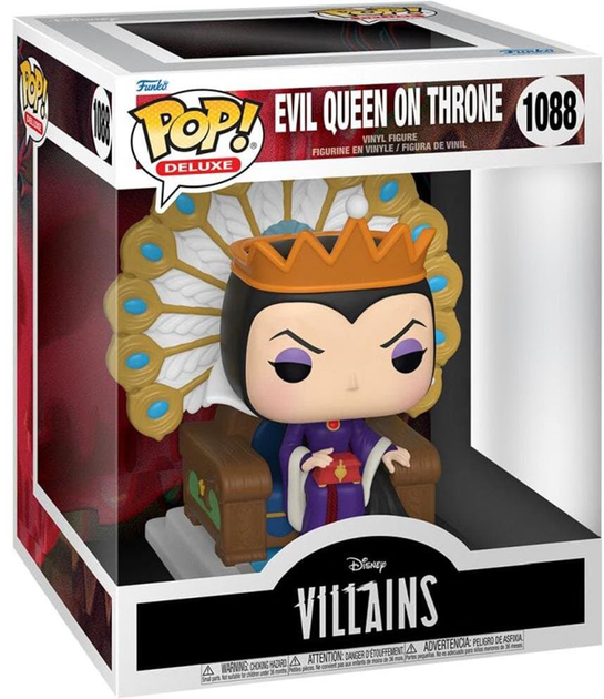 Figurka Funko Pop! Deluxe Disney Villains Snow White and the Seven Dwarfs Evil Queen on Throne 12.7 cm (889698502702) - obraz 1