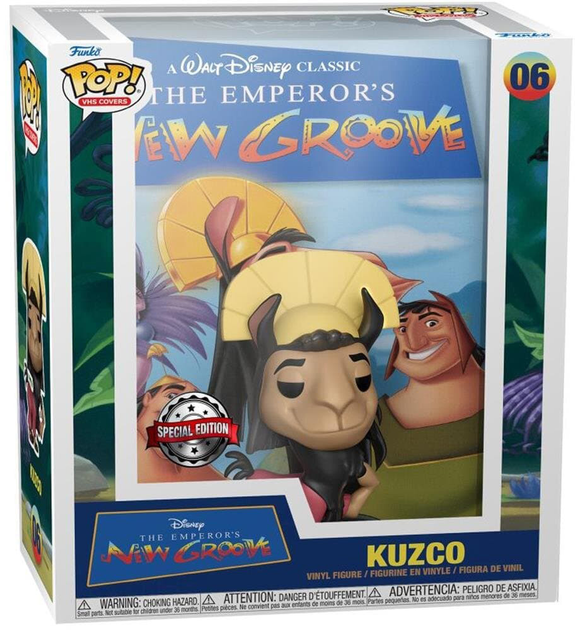 Figurka Funko Pop! VHS Covers Disney The Emperor's New Groove Kuzco 13.3 cm (889698623339) - obraz 1