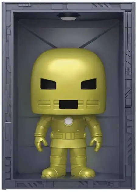 Figurka Funko Pop! Deluxe Marvel Hall of Armor Iron Man Model 1 Golden Armor Bobble-Head 10 cm (889698637398) - obraz 3