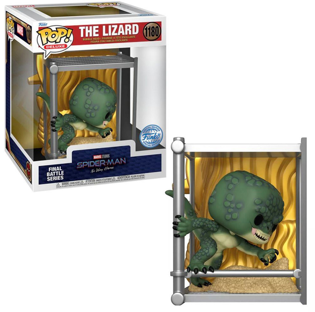 Фігурка Funko Pop! Deluxe Marvel Spider Man No Way Home The Lizard Bobble-Head 13.3 см (889698683906) - зображення 2