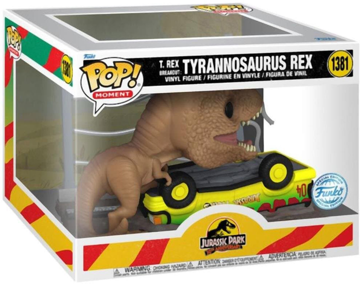 Фігурка Funko Pop! Moment Jurassic Park 30th Anniversary T-rex Breakout Tyrannosaurus Rex 16.38 см (889698713320) - зображення 1