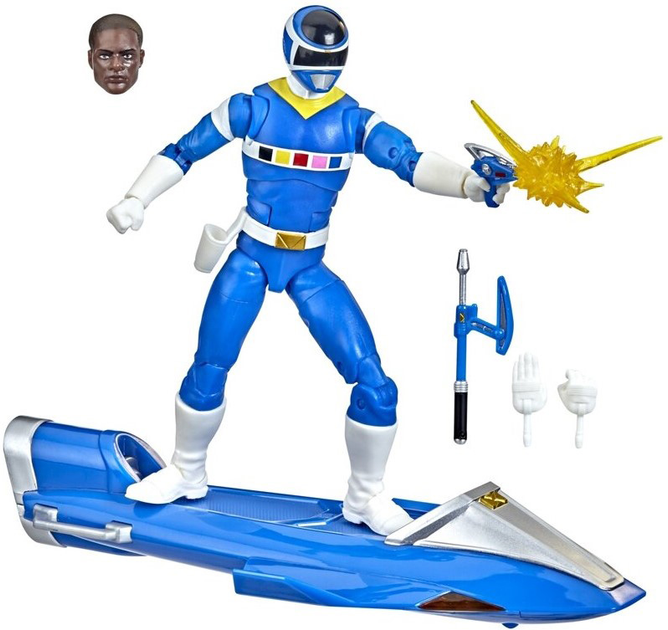 Фігурка з аксесуарами Hasbro Fans Power Rangers Lightning Collection In Space Blue Ranger & Galaxy Glider Deluxe 15 см (5010993941865) - зображення 2