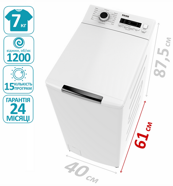 Стиральная машина PRIME Technics PWT 71216 I - изображение 2