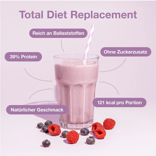 Шейк Nupo Diet Blueberry Raspberry 12 порцій (5715667776544) - зображення 3