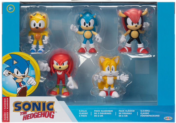 Zestaw figurek Jakks Pacific Sonic The Hedgehog Mr. Eggman + Knuckles + Sonic + Tails + Amy 6 cm 5 szt (0192995419063) - obraz 1