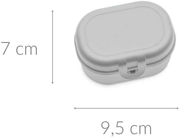 Mini pojemnik na lunch Koziol Pascal soft grey (4002942460627) - obraz 2