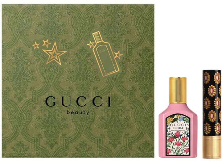 Набір для жінок Gucci Flora Gorgeous Gardenia Парфумована вода 30 мл + Помада для губ 515 Rouge de Beaute Brillant Devotion 1.8 г (3616304679018) - зображення 1