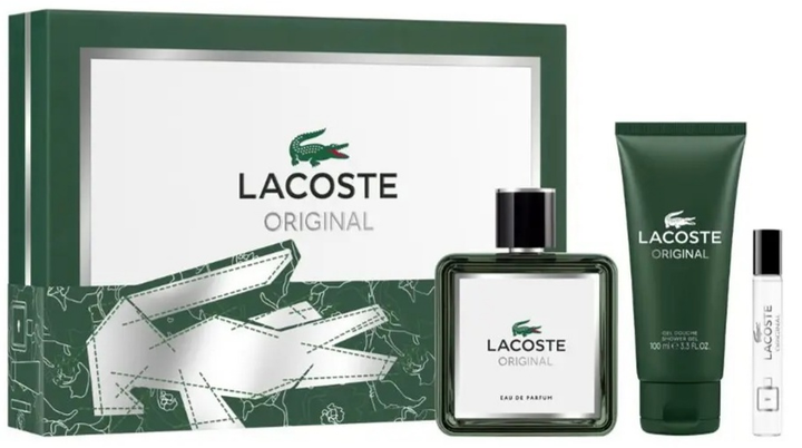 Набір для чоловіків Lacoste Original Парфумована вода 100 мл + 7.5 мл + Гель для душу 100 мл (3386460150125) - зображення 1