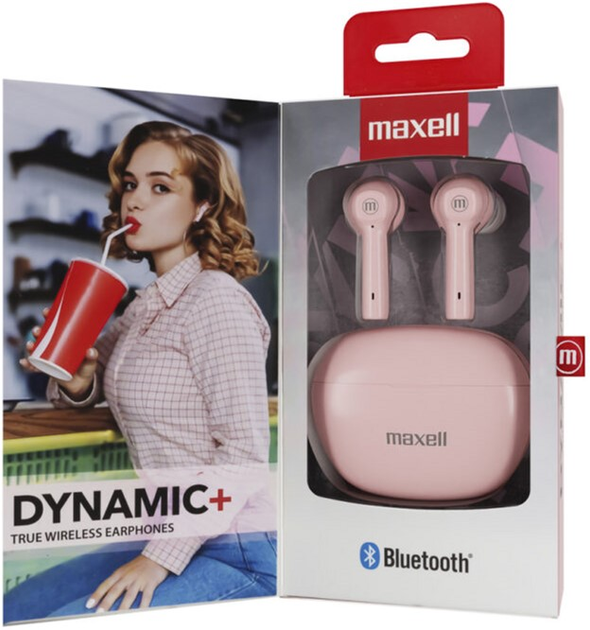 Słuchawki bezprzewodowe Maxell Dynamic+ Pink (25215504907) - obraz 2